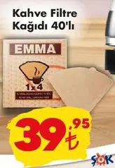 KAHVE FİLTRE KAĞIDI 40'LI